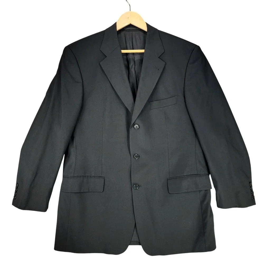 Hugo Boss‎ Mens Sport Coat 42R* Black Da Vinci Lucca Single Breasted Double Vent